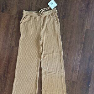 Beyond Yoga Wide Leg Lounge Pants Toffee Small NWT